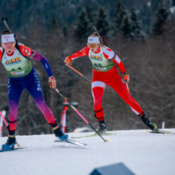 Samse National Tour n°5,LES CONTAMINES, FRANCE - JANUARY 24: HERICHER MARIE of FRA January 24, 2026 in Les Contamines, France. (Photo by Rodriguez Alexis / @Aleiks_photo)