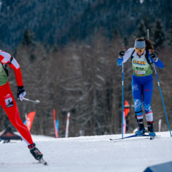 Samse National Tour n°5,LES CONTAMINES, FRANCE - JANUARY 24: ACHOUI MAELLE of FRA January 24, 2026 in Les Contamines, France. (Photo by Rodriguez Alexis / @Aleiks_photo)