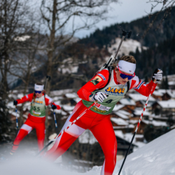 Samse National Tour n°5,LES CONTAMINES, FRANCE - JANUARY 24: LAINE EVA of FRA January 24, 2026 in Les Contamines, France. (Photo by Rodriguez Alexis / @Aleiks_photo)