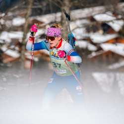 Samse National Tour n°5,LES CONTAMINES, FRANCE - JANUARY 24: GIACOMETTI CLARA of FRA January 24, 2026 in Les Contamines, France. (Photo by Rodriguez Alexis / @Aleiks_photo)