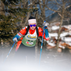 Samse National Tour n°5,LES CONTAMINES, FRANCE - JANUARY 24: LESAGE NORAH of FRA January 24, 2026 in Les Contamines, France. (Photo by Rodriguez Alexis / @Aleiks_photo)