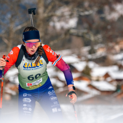 Samse National Tour n°5,LES CONTAMINES, FRANCE - JANUARY 24: MARGUIER LEA of FRA January 24, 2026 in Les Contamines, France. (Photo by Rodriguez Alexis / @Aleiks_photo)