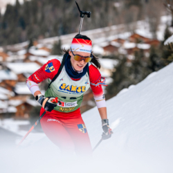Samse National Tour n°5,LES CONTAMINES, FRANCE - JANUARY 24: PIC CALINE of FRA January 24, 2026 in Les Contamines, France. (Photo by Rodriguez Alexis / @Aleiks_photo)