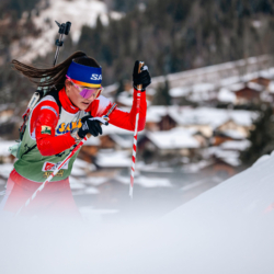 Samse National Tour n°5,LES CONTAMINES, FRANCE - JANUARY 24: LOOSEN LUCIE of FRA January 24, 2026 in Les Contamines, France. (Photo by Rodriguez Alexis / @Aleiks_photo)