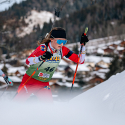 Samse National Tour n°5,LES CONTAMINES, FRANCE - JANUARY 24: BONAIME MARGOT of FRA January 24, 2026 in Les Contamines, France. (Photo by Rodriguez Alexis / @Aleiks_photo)