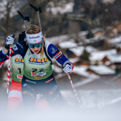 Samse National Tour n°5,LES CONTAMINES, FRANCE - JANUARY 24: DUPONT BALLET BAZ LOU ANNE of FRA January 24, 2026 in Les Contamines, France. (Photo by Rodriguez Alexis / @Aleiks_photo)