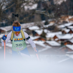 Samse National Tour n°5,LES CONTAMINES, FRANCE - JANUARY 24: COURTIEU ELIA of FRA January 24, 2026 in Les Contamines, France. (Photo by Rodriguez Alexis / @Aleiks_photo)
