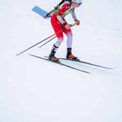Samse National Tour n°5,LES CONTAMINES, FRANCE - JANUARY 24: MELLOUET ACHARD ZABOU of FRA January 24, 2026 in Les Contamines, France. (Photo by Rodriguez Alexis / @Aleiks_photo)