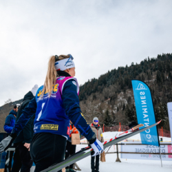 Samse National Tour n°5,LES CONTAMINES, FRANCE - JANUARY 24: DUPONT BALLET BAZ LOU ANNE of FRA January 24, 2026 in Les Contamines, France. (Photo by Rodriguez Alexis / @Aleiks_photo)