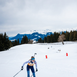 Samse National Tour n°4,MÉRIBEL, FRANCE - JANUARY 18: KHARYTONCHYK KRISTINA of FRA January 18, 2026 in Méribel, France. (Photo by Rodriguez Alexis / @Aleiks_photo)
