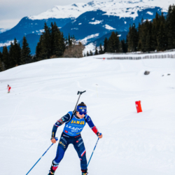 Samse National Tour n°4,MÉRIBEL, FRANCE - JANUARY 18: PERRIN CORALIE of FRA January 18, 2026 in Méribel, France. (Photo by Rodriguez Alexis / @Aleiks_photo)
