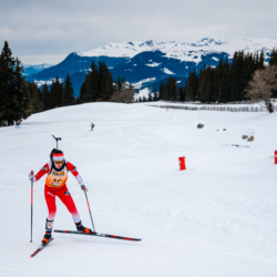 Samse National Tour n°4,MÉRIBEL, FRANCE - JANUARY 18: PIC CALINE of FRA January 18, 2026 in Méribel, France. (Photo by Rodriguez Alexis / @Aleiks_photo)