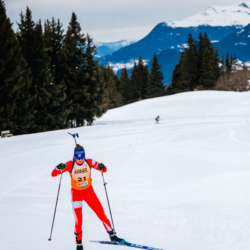 Samse National Tour n°4,MÉRIBEL, FRANCE - JANUARY 18: JEANNIER LEONIE of FRA January 18, 2026 in Méribel, France. (Photo by Rodriguez Alexis / @Aleiks_photo)