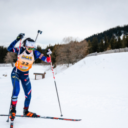 Samse National Tour n°4,MÉRIBEL, FRANCE - JANUARY 18: ROGUET LOUISE of FRA January 18, 2026 in Méribel, France. (Photo by Rodriguez Alexis / @Aleiks_photo)