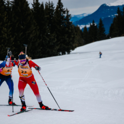 Samse National Tour n°4,MÉRIBEL, FRANCE - JANUARY 18: MORETTI LENA of FRA January 18, 2026 in Méribel, France. (Photo by Rodriguez Alexis / @Aleiks_photo)