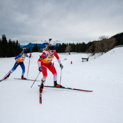 Samse National Tour n°4,MÉRIBEL, FRANCE - JANUARY 18: MORETTI LENA of FRA January 18, 2026 in Méribel, France. (Photo by Rodriguez Alexis / @Aleiks_photo)