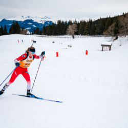 Samse National Tour n°4,MÉRIBEL, FRANCE - JANUARY 18: DAUTHEVILLE JEANNE of FRA January 18, 2026 in Méribel, France. (Photo by Rodriguez Alexis / @Aleiks_photo)