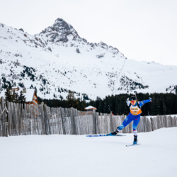 Samse National Tour n°4,MÉRIBEL, FRANCE - JANUARY 18: ACHOUI MAELLE of FRA January 18, 2026 in Méribel, France. (Photo by Rodriguez Alexis / @Aleiks_photo)
