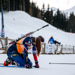 Samse National Tour n°4,MÉRIBEL, FRANCE - JANUARY 18: BUGEAUD LOLA of FRA and DUPONT BALLET BAZ LOU ANNE of FRA January 18, 2026 in Méribel, France. (Photo by Rodriguez Alexis / @Aleiks_photo)