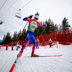 Samse National Tour n°4,MÉRIBEL, FRANCE - JANUARY 18: DUPONT ILANN of FRA January 18, 2026 in Méribel, France. (Photo by Rodriguez Alexis / @Aleiks_photo)