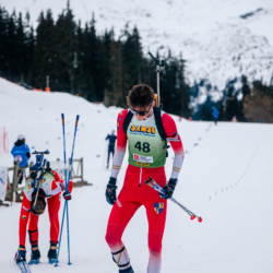 Samse National Tour n°4,MÉRIBEL, FRANCE - JANUARY 18: LAINE VICTOR of FRA January 18, 2026 in Méribel, France. (Photo by Rodriguez Alexis / @Aleiks_photo)