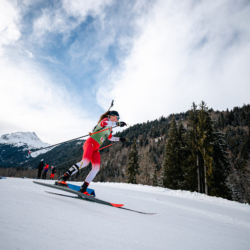 Samse National Tour n°5,LES CONTAMINES, FRANCE - JANUARY 24: BONAIME MARGOT of FRA January 24, 2026 in Les Contamines, France. (Photo by Rodriguez Alexis / @Aleiks_photo)