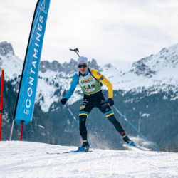 Samse National Tour n°5,LES CONTAMINES, FRANCE - JANUARY 24: GROMAIRE MALONE of FRA January 24, 2026 in Les Contamines, France. (Photo by Rodriguez Alexis / @Aleiks_photo)
