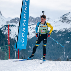 Samse National Tour n°5,LES CONTAMINES, FRANCE - JANUARY 24: MOREIRA LOUIS of FRA January 24, 2026 in Les Contamines, France. (Photo by Rodriguez Alexis / @Aleiks_photo)