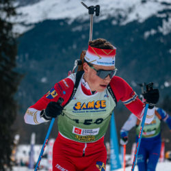 Samse National Tour n°5,LES CONTAMINES, FRANCE - JANUARY 24: GOLERET ROBINSON of FRA January 24, 2026 in Les Contamines, France. (Photo by Rodriguez Alexis / @Aleiks_photo)