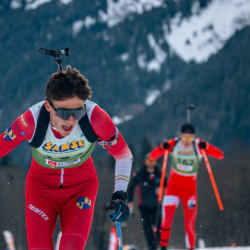 Samse National Tour n°5,LES CONTAMINES, FRANCE - JANUARY 24: LAINE VICTOR of FRA January 24, 2026 in Les Contamines, France. (Photo by Rodriguez Alexis / @Aleiks_photo)