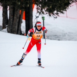 Samse National Tour n°4,MÉRIBEL, FRANCE - JANUARY 18: PIC CALINE of FRA January 18, 2026 in Méribel, France. (Photo by Rodriguez Alexis / @Aleiks_photo)