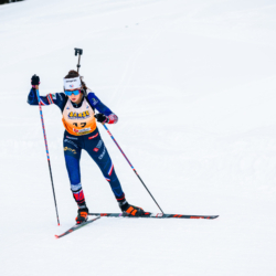 Samse National Tour n°4,MÉRIBEL, FRANCE - JANUARY 18: BUGEAUD LOLA of FRA January 18, 2026 in Méribel, France. (Photo by Rodriguez Alexis / @Aleiks_photo)