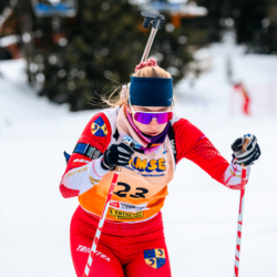 Samse National Tour n°4,MÉRIBEL, FRANCE - JANUARY 18: MORETTI LENA of FRA January 18, 2026 in Méribel, France. (Photo by Rodriguez Alexis / @Aleiks_photo)