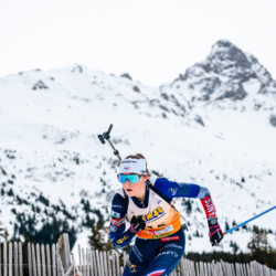 Samse National Tour n°4,MÉRIBEL, FRANCE - JANUARY 18: BUGEAUD LOLA of FRA January 18, 2026 in Méribel, France. (Photo by Rodriguez Alexis / @Aleiks_photo)