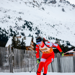 Samse National Tour n°4,MÉRIBEL, FRANCE - JANUARY 18: LOOSEN LUCIE of FRA January 18, 2026 in Méribel, France. (Photo by Rodriguez Alexis / @Aleiks_photo)