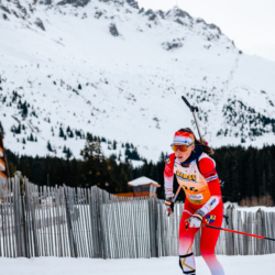 Samse National Tour n°4,MÉRIBEL, FRANCE - JANUARY 18: PIC CALINE of FRA January 18, 2026 in Méribel, France. (Photo by Rodriguez Alexis / @Aleiks_photo)