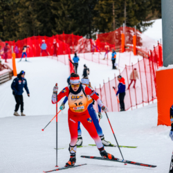 Samse National Tour n°4,MÉRIBEL, FRANCE - JANUARY 18: PIC CALINE of FRA January 18, 2026 in Méribel, France. (Photo by Rodriguez Alexis / @Aleiks_photo)