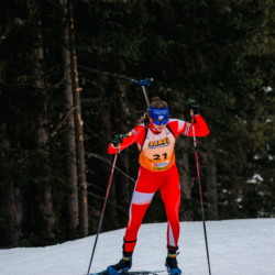 Samse National Tour n°4,MÉRIBEL, FRANCE - JANUARY 18: JEANNIER LEONIE of FRA January 18, 2026 in Méribel, France. (Photo by Rodriguez Alexis / @Aleiks_photo)