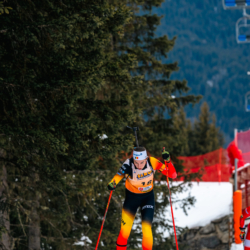 Samse National Tour n°4,MÉRIBEL, FRANCE - JANUARY 18: GROSS LEA of BEL January 18, 2026 in Méribel, France. (Photo by Rodriguez Alexis / @Aleiks_photo)