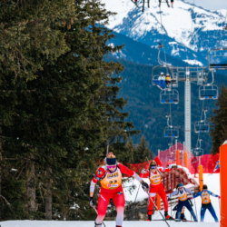 Samse National Tour n°4,MÉRIBEL, FRANCE - JANUARY 18: MORETTI LENA of FRA January 18, 2026 in Méribel, France. (Photo by Rodriguez Alexis / @Aleiks_photo)