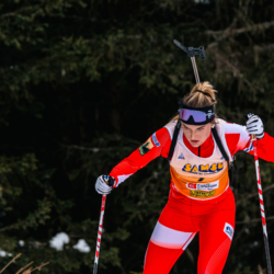 Samse National Tour n°4,MÉRIBEL, FRANCE - JANUARY 18: LAINE EVA of FRA January 18, 2026 in Méribel, France. (Photo by Rodriguez Alexis / @Aleiks_photo)