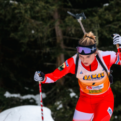 Samse National Tour n°4,MÉRIBEL, FRANCE - JANUARY 18: LAINE EVA of FRA January 18, 2026 in Méribel, France. (Photo by Rodriguez Alexis / @Aleiks_photo)
