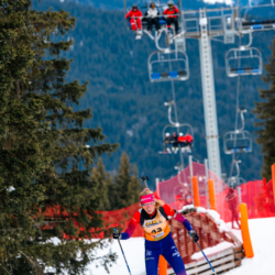 Samse National Tour n°4,MÉRIBEL, FRANCE - JANUARY 18: BOUILLET ELSA of FRA January 18, 2026 in Méribel, France. (Photo by Rodriguez Alexis / @Aleiks_photo)