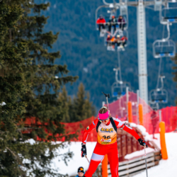 Samse National Tour n°4,MÉRIBEL, FRANCE - JANUARY 18: BRUN LENA of FRA January 18, 2026 in Méribel, France. (Photo by Rodriguez Alexis / @Aleiks_photo)