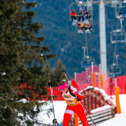 Samse National Tour n°4,MÉRIBEL, FRANCE - JANUARY 18: BRUN LENA of FRA January 18, 2026 in Méribel, France. (Photo by Rodriguez Alexis / @Aleiks_photo)