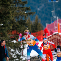 Samse National Tour n°4,MÉRIBEL, FRANCE - JANUARY 18: GIACOMETTI CLARA of FRA January 18, 2026 in Méribel, France. (Photo by Rodriguez Alexis / @Aleiks_photo)