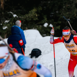 Samse National Tour n°4,MÉRIBEL, FRANCE - JANUARY 18: PIC CALINE of FRA January 18, 2026 in Méribel, France. (Photo by Rodriguez Alexis / @Aleiks_photo)