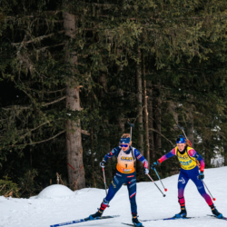 Samse National Tour n°4,MÉRIBEL, FRANCE - JANUARY 18: CANDAU ARMAND NAMOU of FRA and SIBERCHICOT LISA of FRA January 18, 2026 in Méribel, France. (Photo by Rodriguez Alexis / @Aleiks_photo)