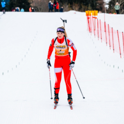 Samse National Tour n°4,MÉRIBEL, FRANCE - JANUARY 18: LAINE EVA of FRA January 18, 2026 in Méribel, France. (Photo by Rodriguez Alexis / @Aleiks_photo)