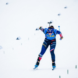 Samse National Tour n°4,MÉRIBEL, FRANCE - JANUARY 18: PERRIN CORALIE of FRA January 18, 2026 in Méribel, France. (Photo by Rodriguez Alexis / @Aleiks_photo)